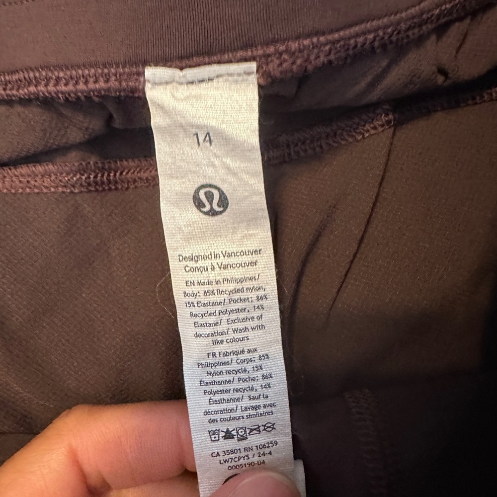 Lululemon Athletica Dark Brown Shorts - Picture 2 of 9